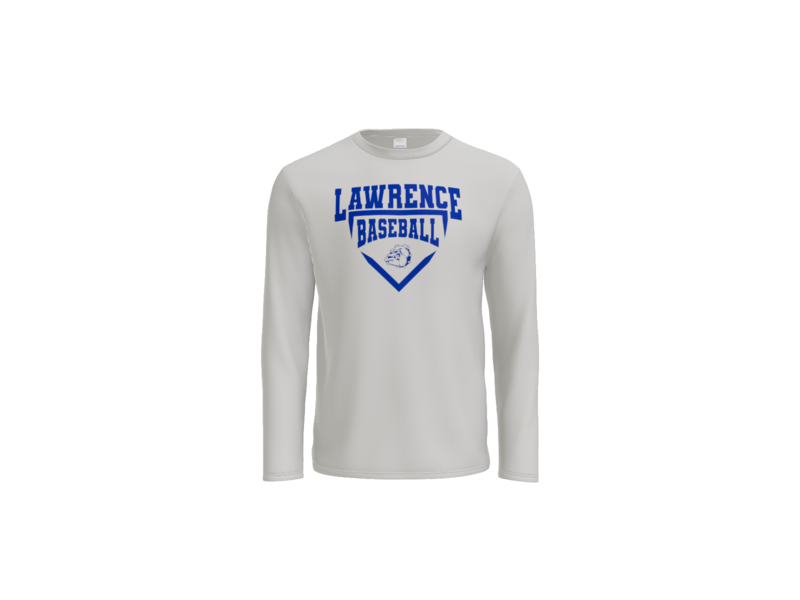 Port & Co™ Long Sleeve Performance Tee With One Color Logo