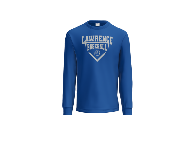 Port & Co™ Long Sleeve Core Cotton Tee With One Color Logo