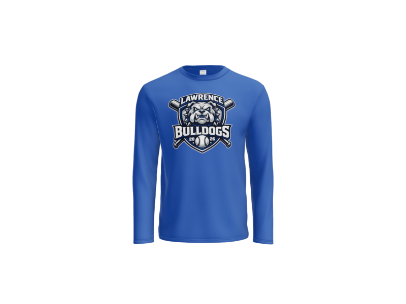 Port & Co™ Long Sleeve Performance Tee With Multi Color Logo