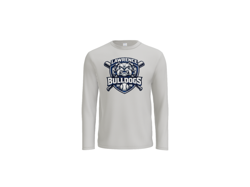 Port & Co™ Long Sleeve Performance Tee With Multi Color Logo