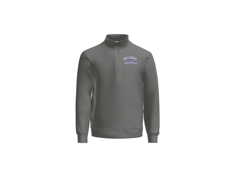 Two Color Logo Lawrence Track Fan Favorite™ Fleece 1/4-Zip Pullover Sweatshirt