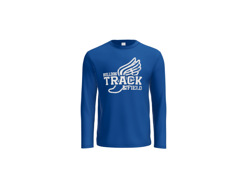 One Color Logo Lawrence Track Long Sleeve Performance Tee